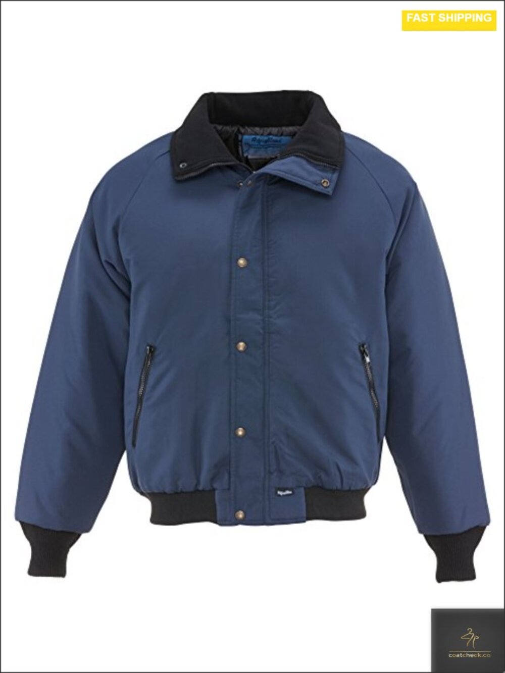 Men's Insulated Water-Resistant Work Jacket Nylon